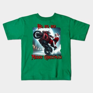 Ho Ho Ho Wheelie Kids T-Shirt